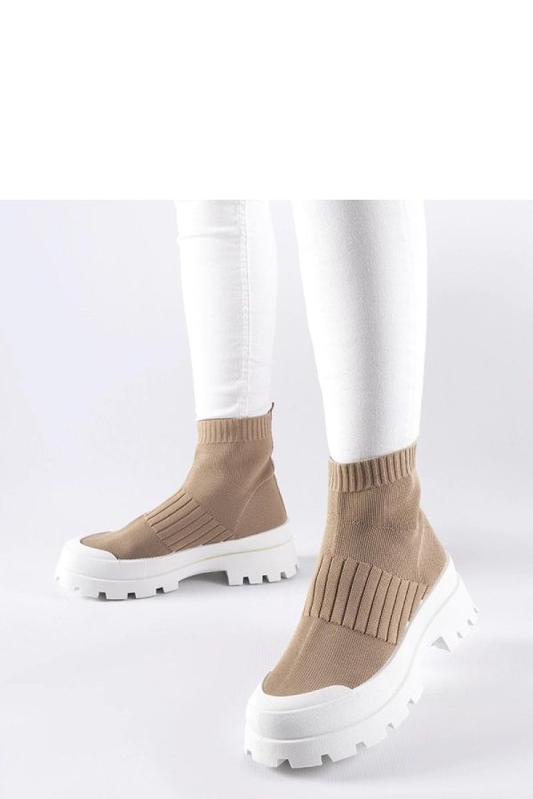 Brown Sport Shoes in Women`s Athletic Shoes, Trainers, Sneakers with Fabric and Heel Height