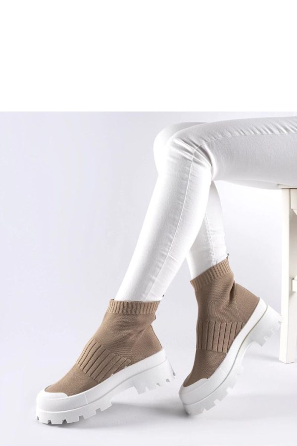 Brown Sport Shoes in Women`s Athletic Shoes, Trainers, Sneakers with Fabric and Heel Height