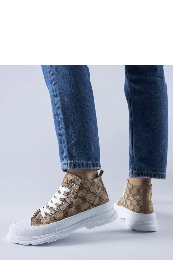 Brown Sneakers.Fabric and Heel Height