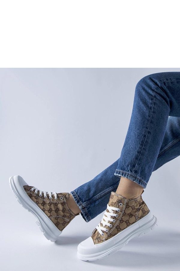 Brown Sneakers.Fabric and Heel Height