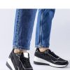 Black Wedge Sneakers...Heel Height