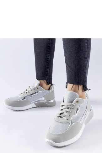 Grey Sport Shoes in Women`s Athletic Shoes, Trainers, Sneakers with Heel Height