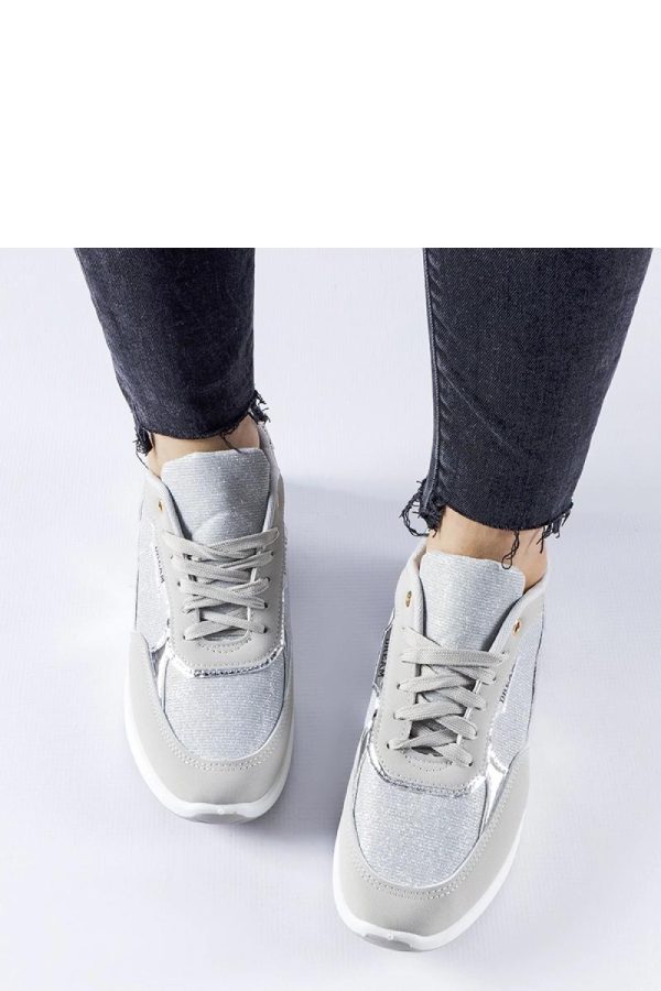 Grey Sport Shoes in Women`s Athletic Shoes, Trainers, Sneakers with Heel Height