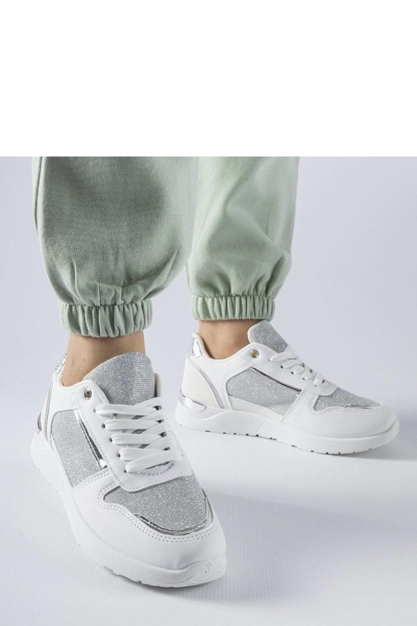 White Sport Shoes.Heel Height