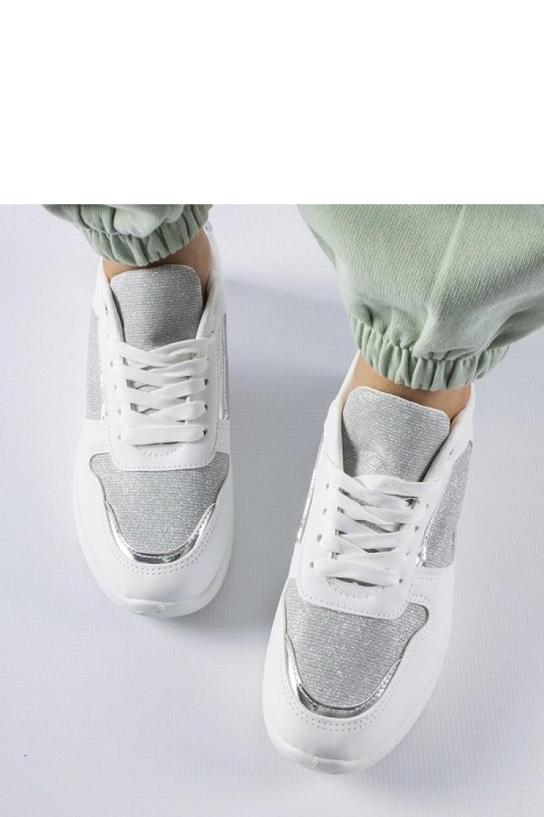 White Sport Shoes.Heel Height