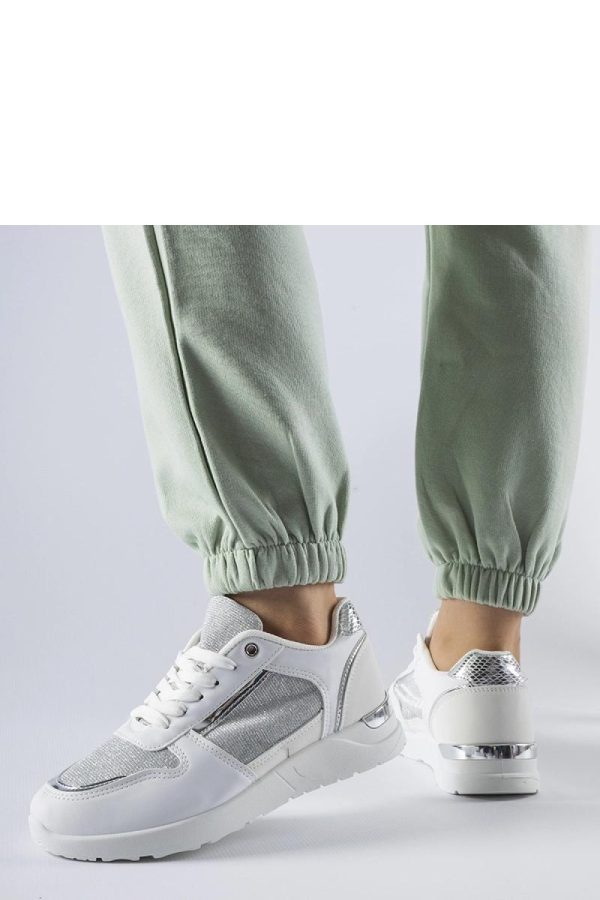 White Sport Shoes.Heel Height