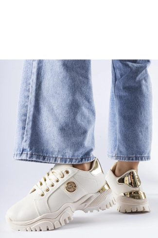 1061826 Beige Sport Shoes..Fabric and Heel Height