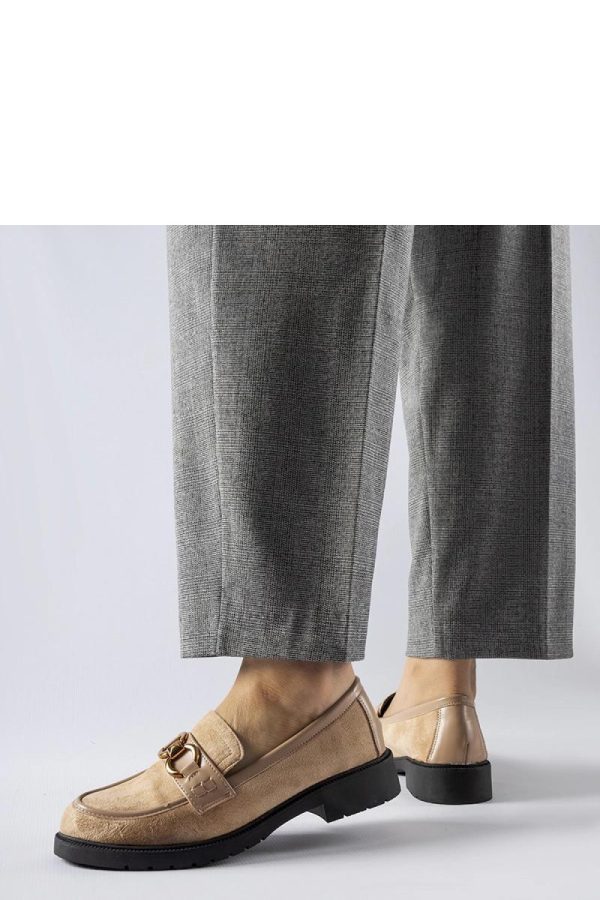 Beige Mocassin...Fabric and Heel Height