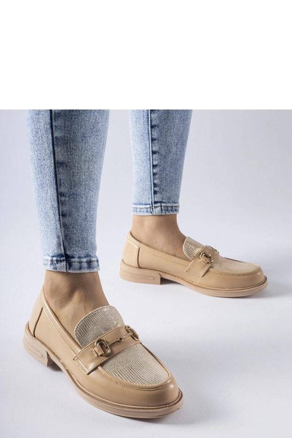Beige Mocassin...Fabric and Heel Height