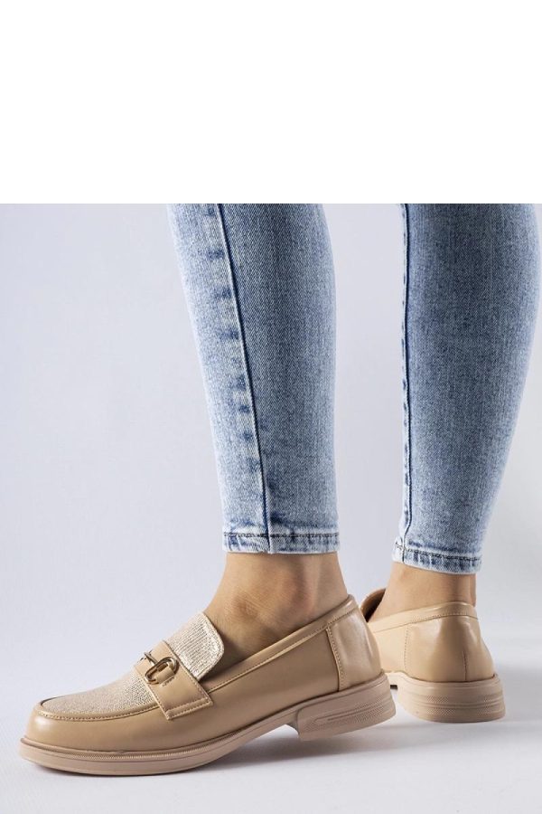 Beige Mocassin...Fabric and Heel Height