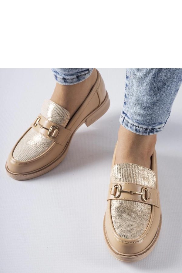 Beige Mocassin...Fabric and Heel Height
