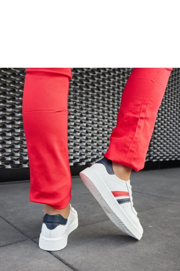 White Sport Shoes.Fabric and Heel Height