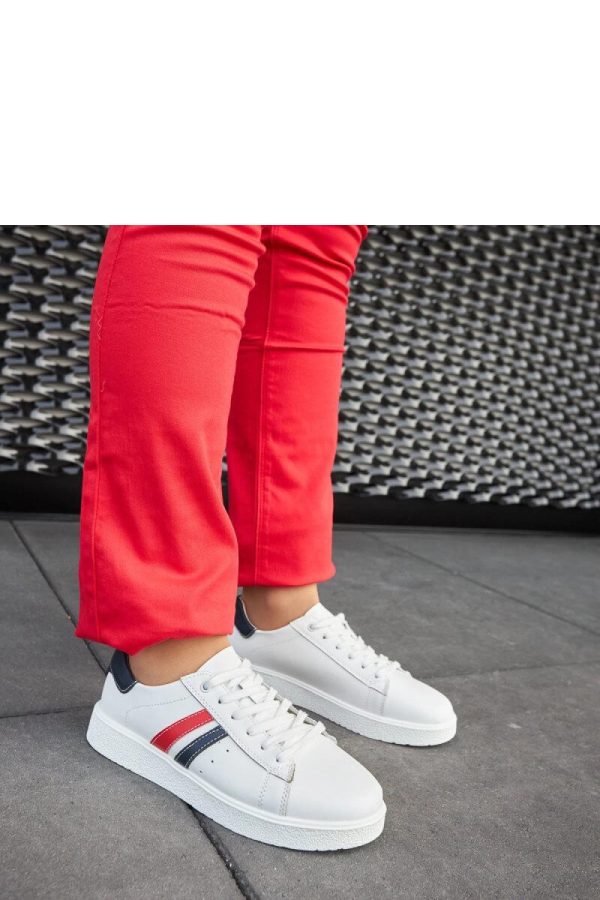 White Sport Shoes.Fabric and Heel Height