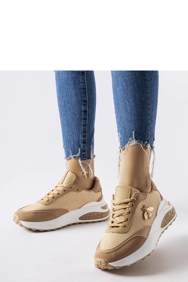 Brown Sport Shoes.Fabric and Heel Height