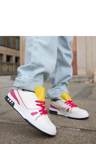 1061933 White Sport Shoes..Fabric and Heel Height