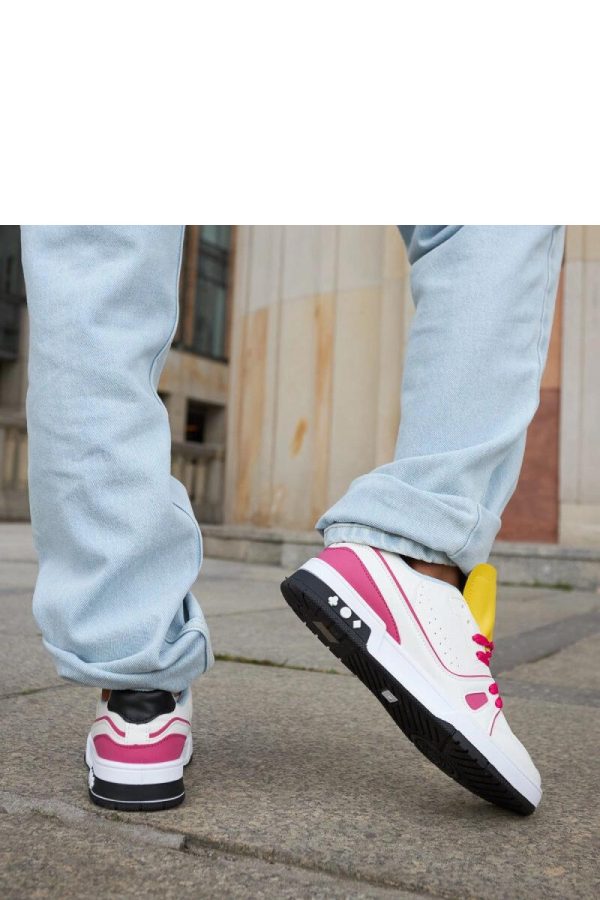 White Sport Shoes..Fabric and Heel Height