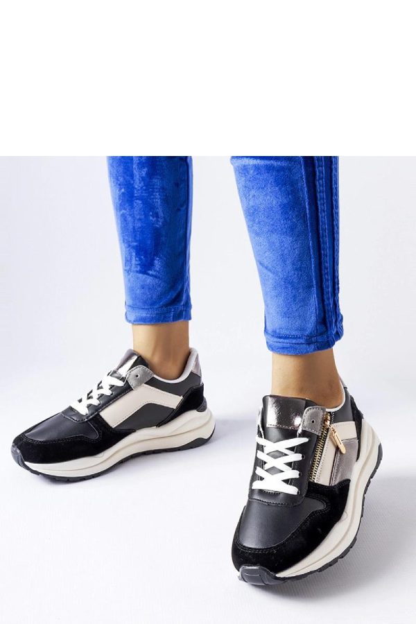 Black Sport Shoes...Fabric and Heel Height