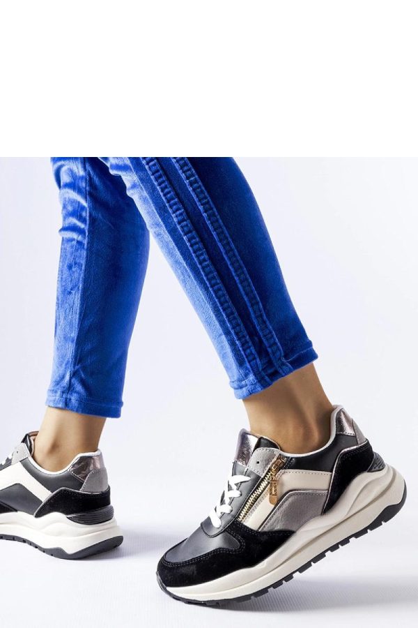 Black Sport Shoes...Fabric and Heel Height