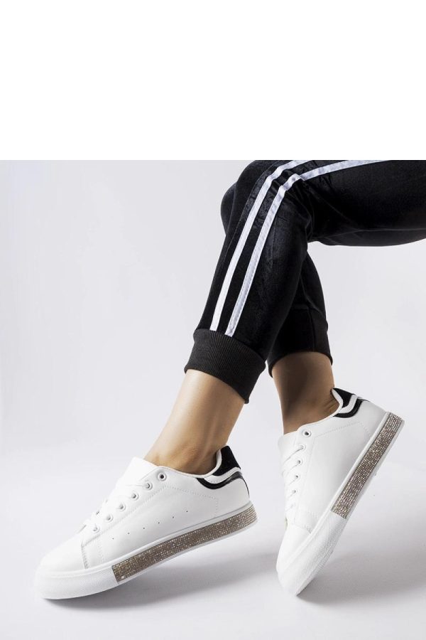 White Sport Shoes.Fabric and Heel Height