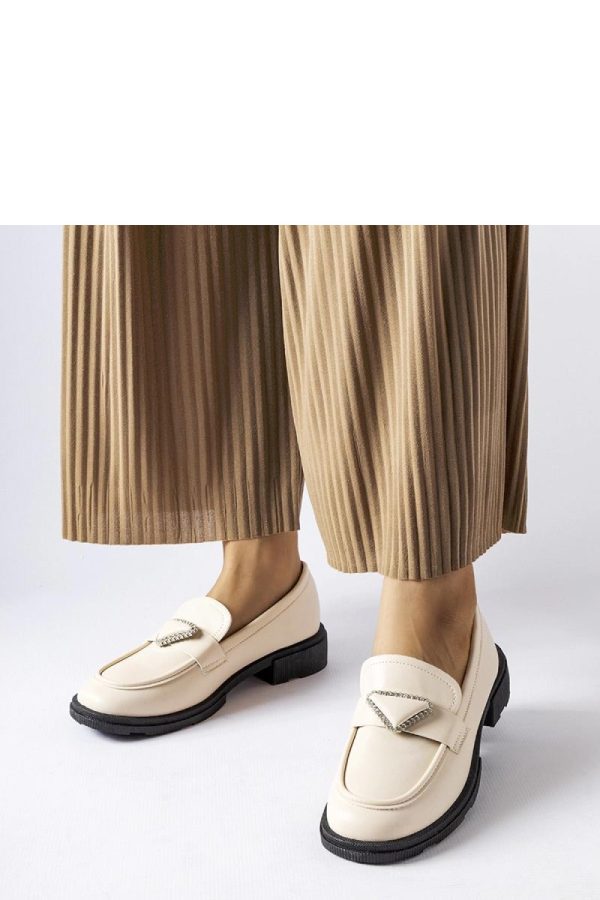 Beige Mocassin....Fabric and Heel Height