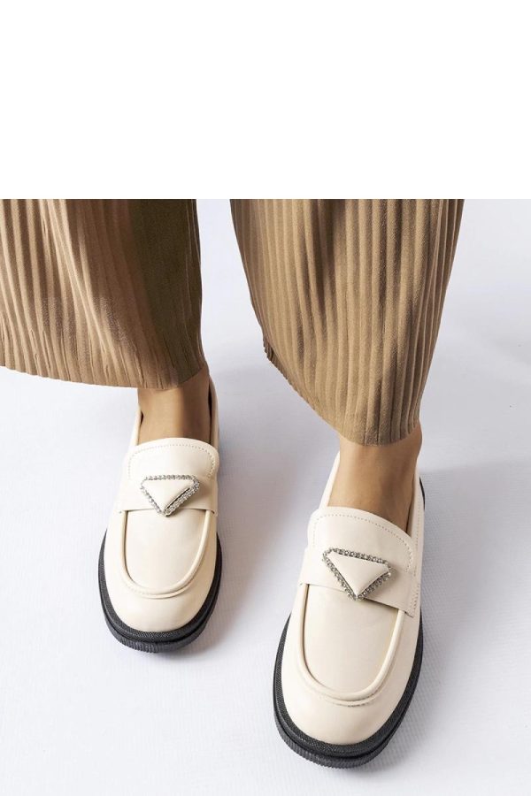 Beige Mocassin....Fabric and Heel Height