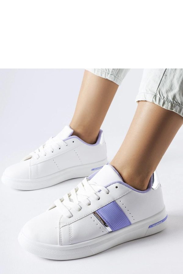 White Sport Shoes..Fabric and Heel Height