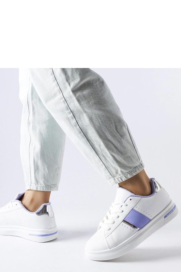 White Sport Shoes..Fabric and Heel Height