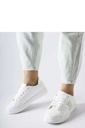 1062010 White Sport Shoes..Fabric and Heel Height