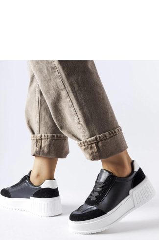 Black Sport Shoes in Women`s Athletic Shoes, Trainers, Sneakers with Fabric and Heel Height