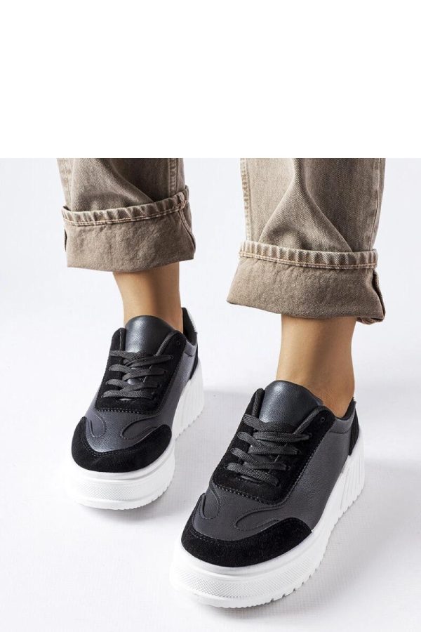 Black Sport Shoes in Women`s Athletic Shoes, Trainers, Sneakers with Fabric and Heel Height