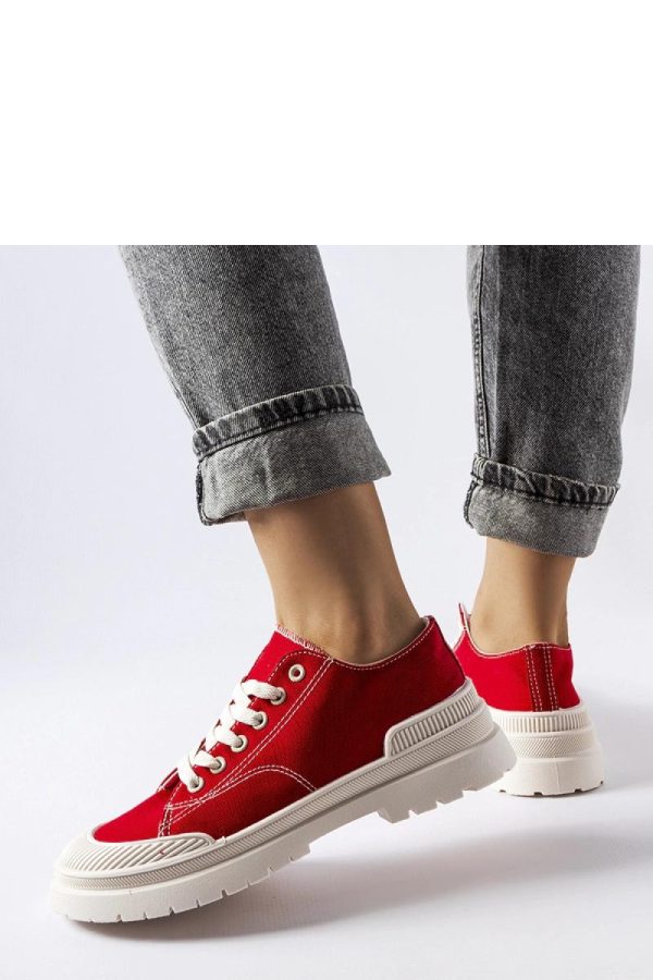 Red Sneakers...Fabric and Heel Height