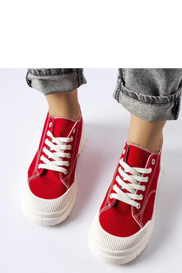 Red Sneakers...Fabric and Heel Height
