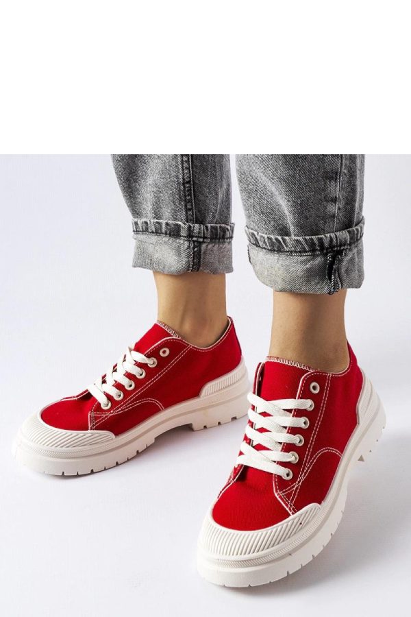 Red Sneakers...Fabric and Heel Height