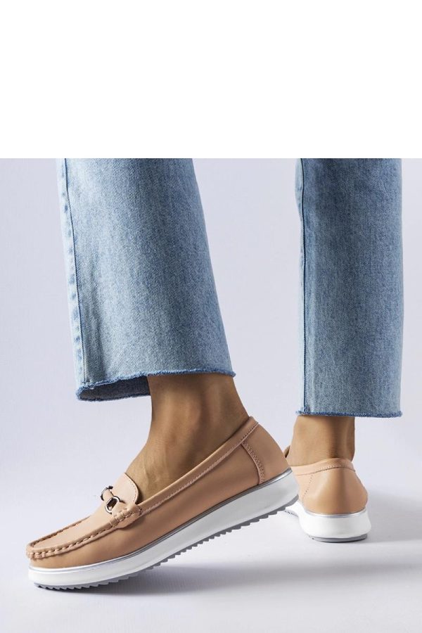 Pink Mocassin..Fabric and Heel Height