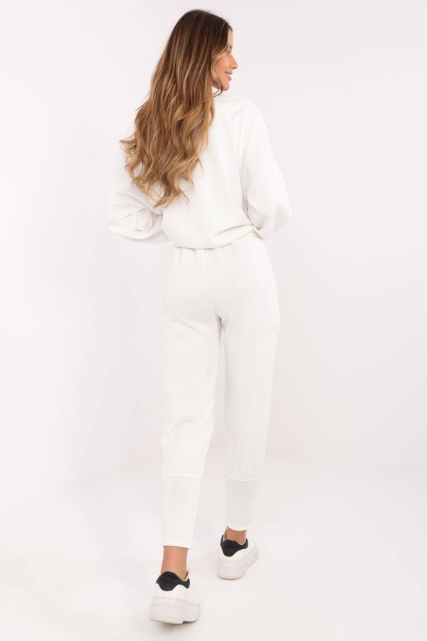 Beige Tracksuit Trousers.Spandex and Viscose