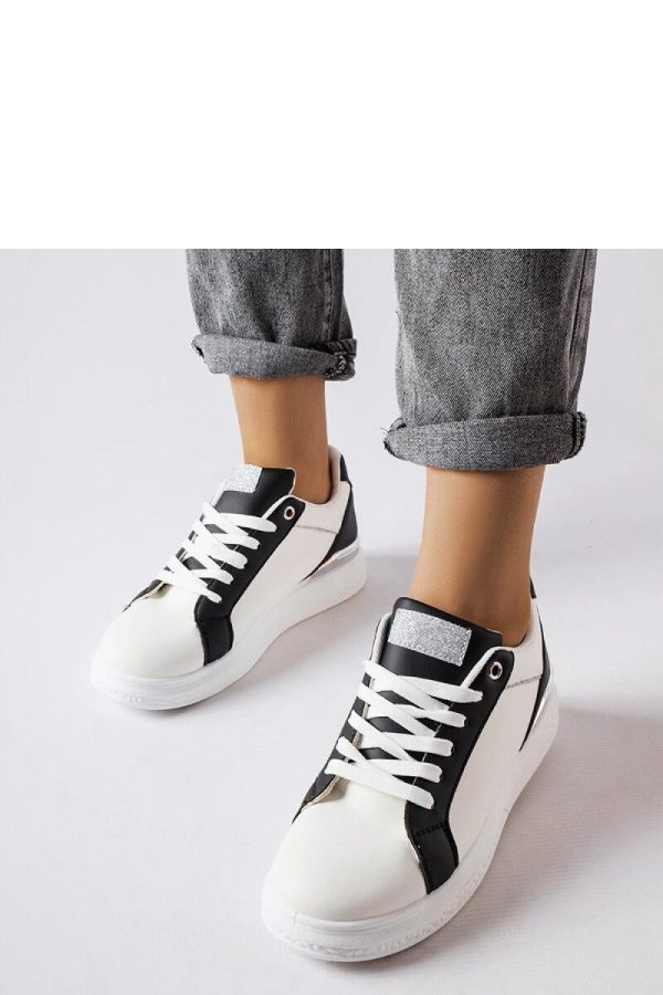 White Sneakers in Women`s Athletic Shoes, Trainers, Sneakers with Fabric and Heel Height