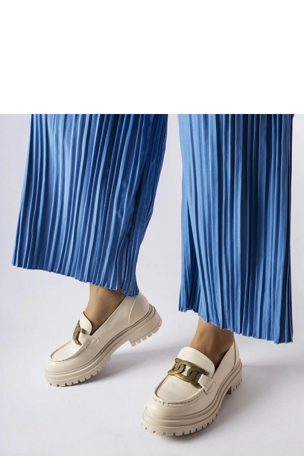 Beige Mocassin....Fabric and Heel Height