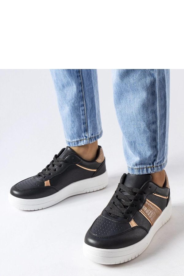 Black Sport Shoes.Fabric and Heel Height