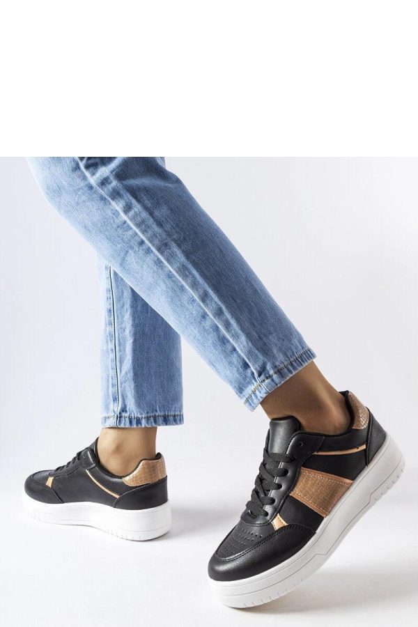 Black Sport Shoes.Fabric and Heel Height