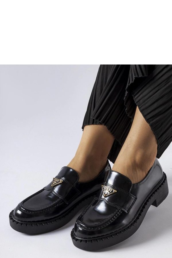 Black Mocassin in Moccasins, Loafers with Fabric and Heel Height