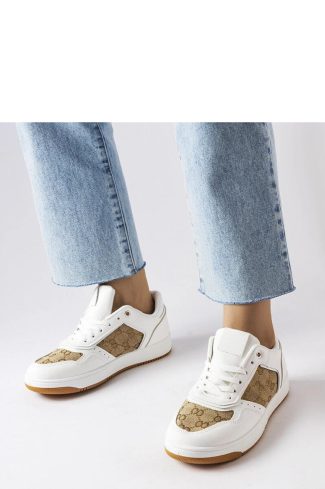 White Sport Shoes..Fabric and Heel Height