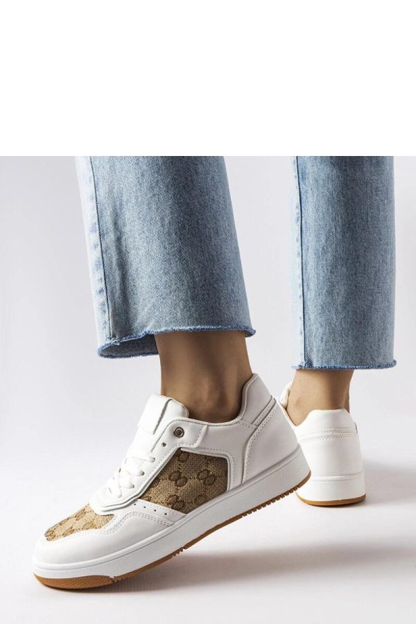 White Sport Shoes..Fabric and Heel Height