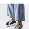 1062222 Black Platform Sneakers in Women`s Athletic Shoes, Trainers, Sneakers with Fabric and Heel Height