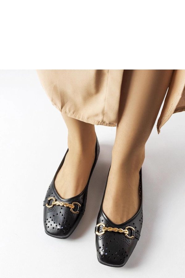 Black Ballet Flats...Fabric and Heel Height