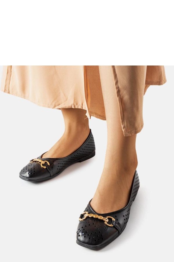 Black Ballet Flats...Fabric and Heel Height
