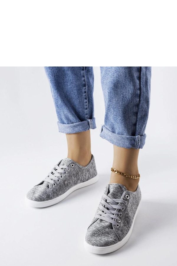 Grey Sneakers...Fabric and Heel Height