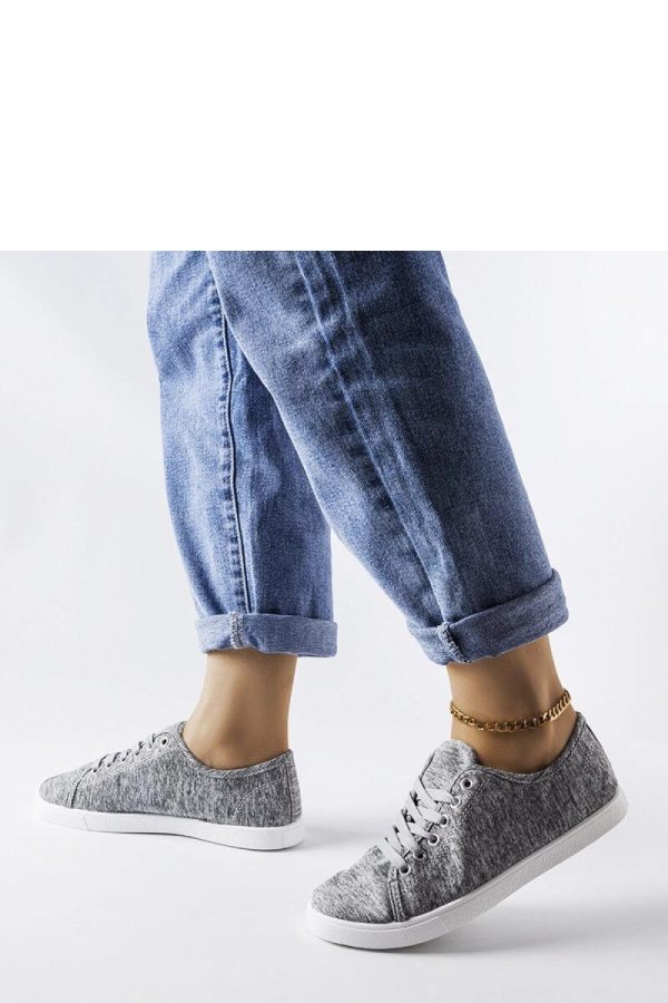 Grey Sneakers...Fabric and Heel Height