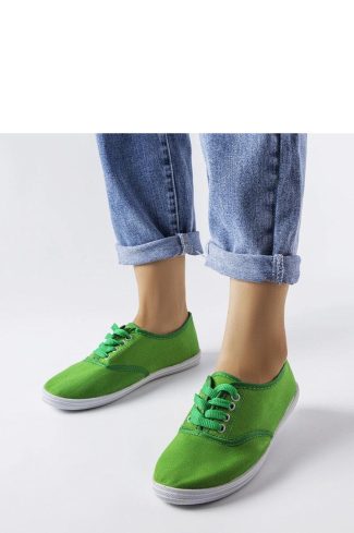 1062269 Green Sneakers..Fabric and Heel Height
