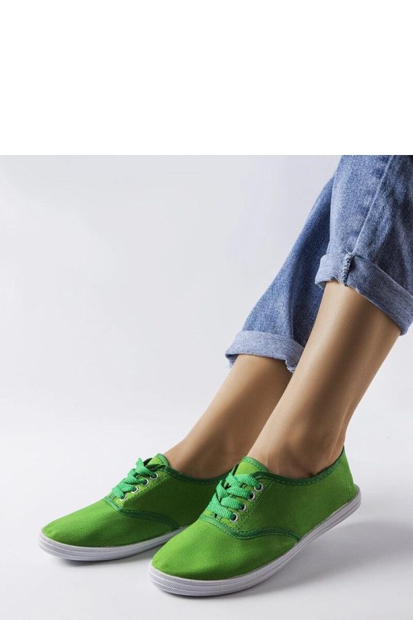 Green Sneakers..Fabric and Heel Height