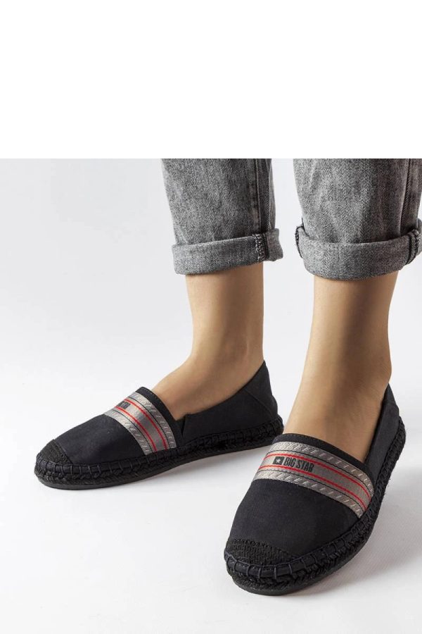 Black Espadrille.Fabric and Heel Height
